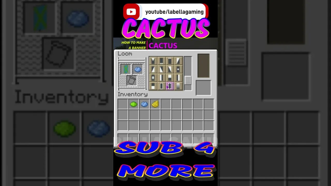 Cactus Banner | Minecraft