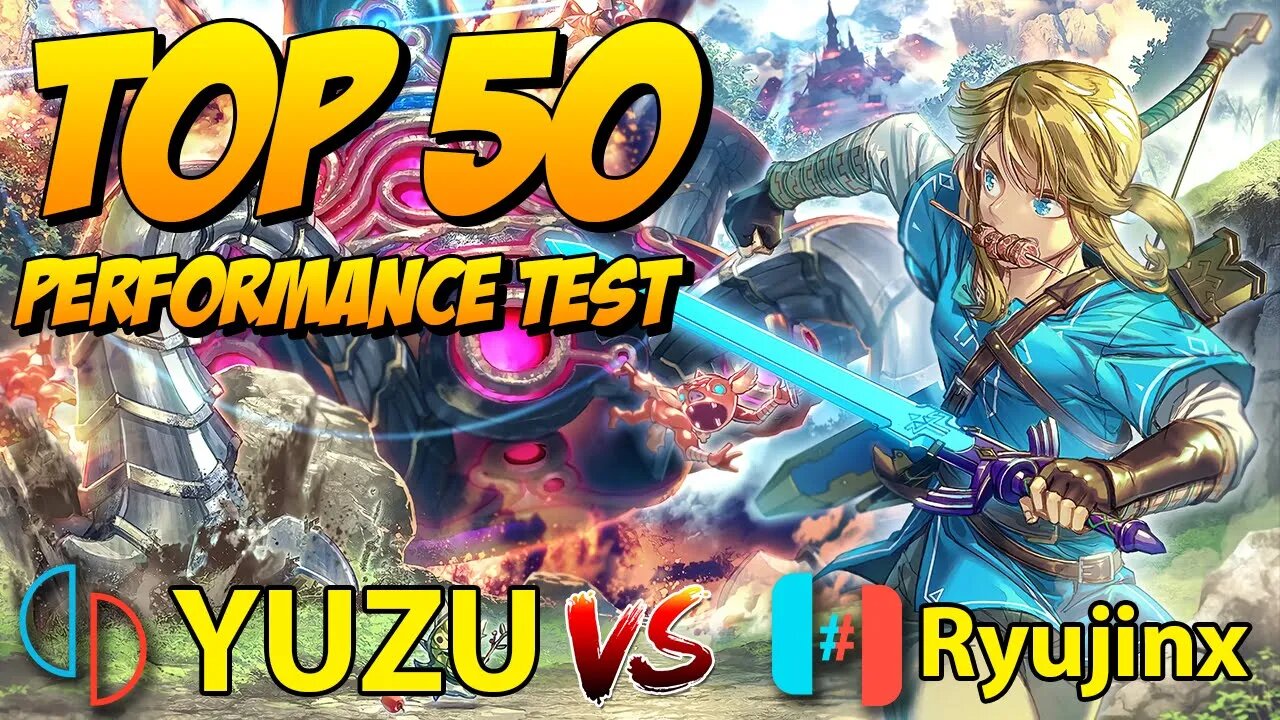 YUZU VS RYUJINX | Performance Test in 50 Games