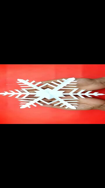 Paper Cutting Design ❄️ How to Make Paper a Snowflake ❄️ Easy Paper Crafts