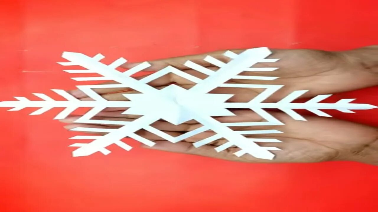 Paper Cutting Design ❄️ How to Make Paper a Snowflake ❄️ Easy Paper Crafts