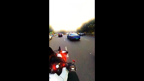 R15 Riding vs supercars #rider #r15 #supercars #motovlog #shorts