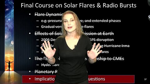 Q&A Live Mini Course (F4): Solar Screams at Earth & Beyond— Part IV of Solar Flares & Radio Bursts