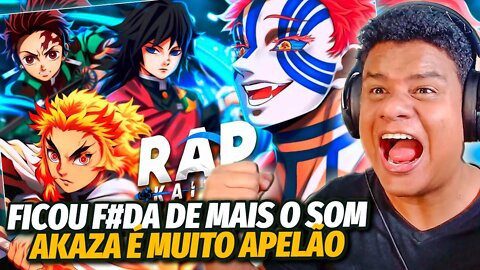 REAGINDO a MUNDO TRANSPARENTE | Akaza vs Caçadores (Kimetsu no Yaiba) | Kaito | React Anime Pro