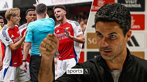 "Amazed, amazed, amazed!'" | Arteta FRUSTRATED with Rice red card 😳