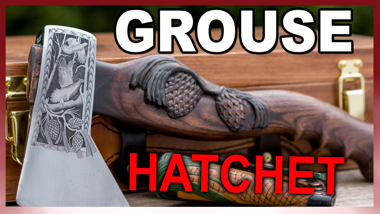 Hand Engraving a Grouse Hatchet