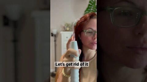 Woke up with this horrible zit . Let’s zap it with my NuDerma wand. It will be better by tonight.