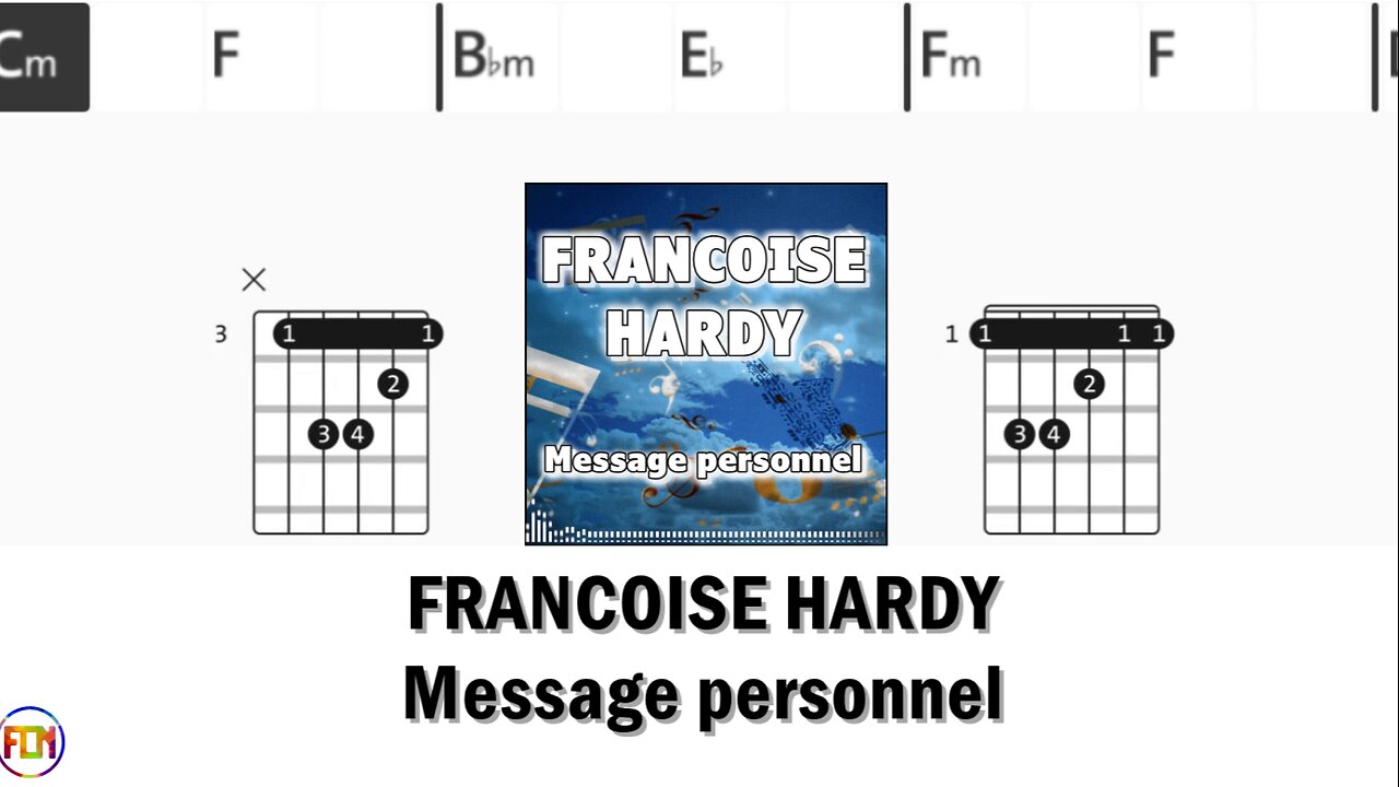 FRANCOISE HARDY Message personnel FCN GUITAR CHORDS & LYRICS new
