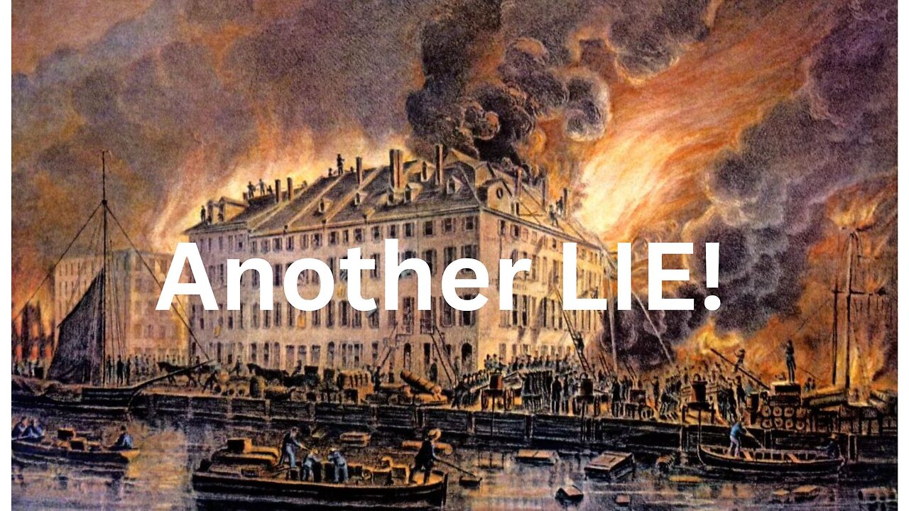 Great Boston Fire lie of 1872