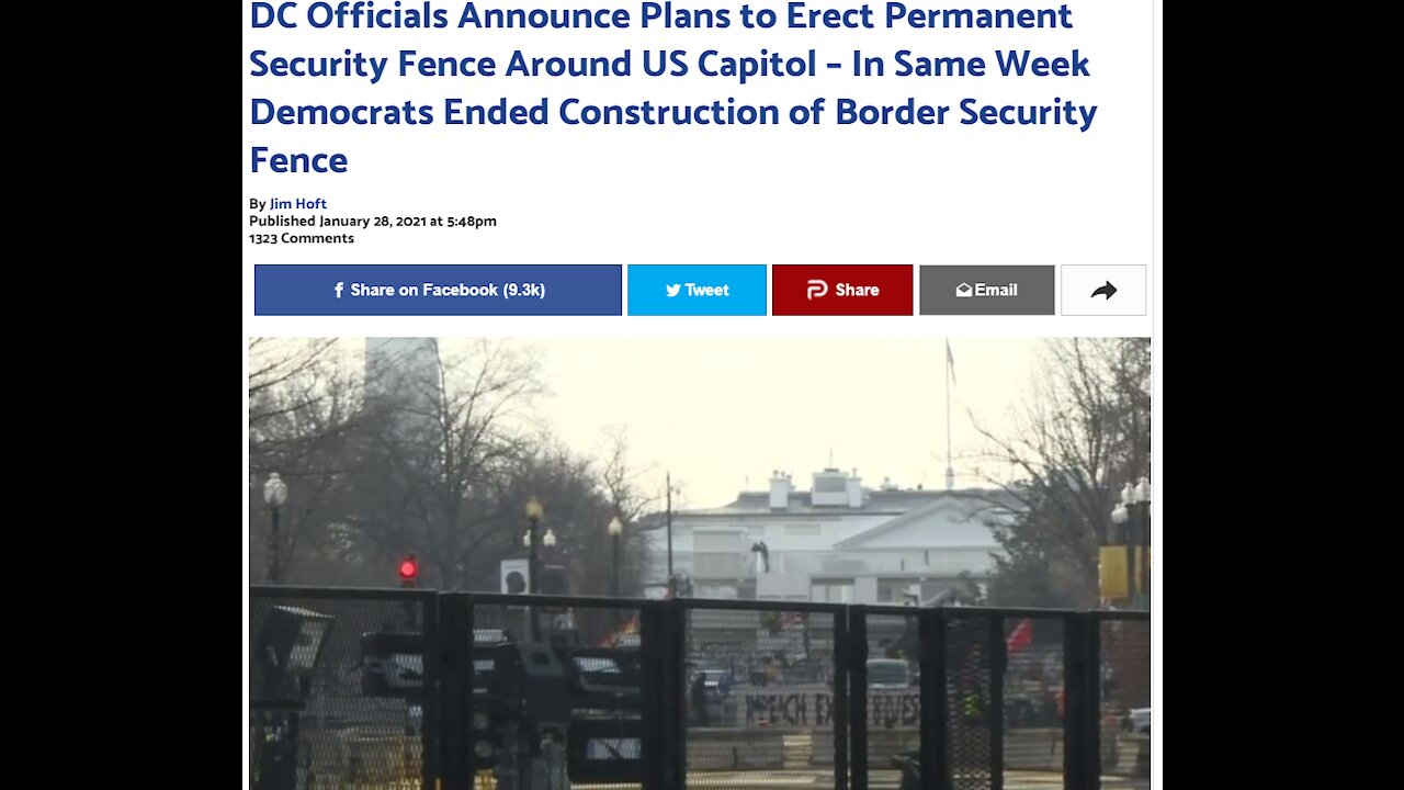 DC Officials Announce Plans to Erect Permanent Security Fence Around US Capitol