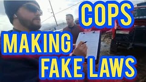 Exposing the Truth: Cops Enforce Fake Laws