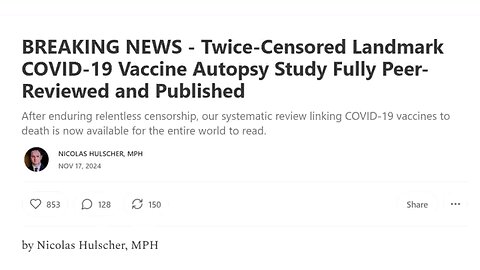 breaking news twice censor landmark COVID testing results