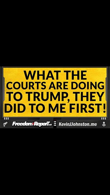 AMERICA IS DOING TO DONALD TRUMP WHAT WAS DONE TO KEVIN J JOHNSTON IN CANADA - ELECTION INTERFERENCE