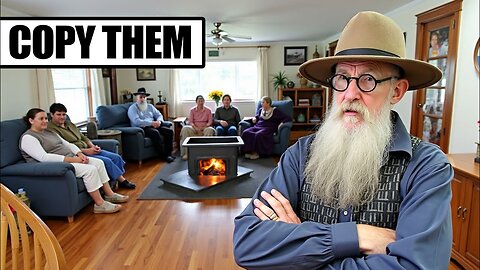 How Amish Heat Their Living Room Without Gas/Electricity