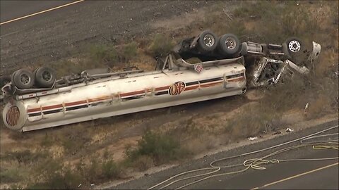 I-10 shut down near Tonopah after two commercial trucks collide near Tonopah