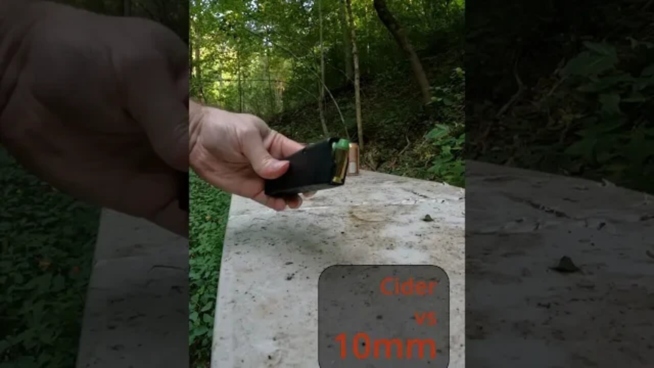 10mm vs Cider - Slow-Motion, For science!