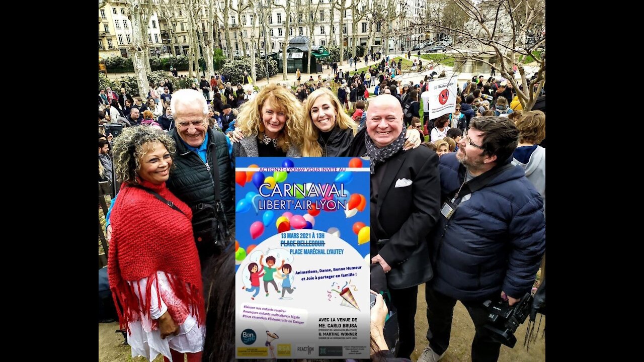 LYON 13.03.21 🎭 Carnaval Libert'Air : Carlo Brusa, Martine Wonner, Tal & Johanne Schaller, Chloé F.