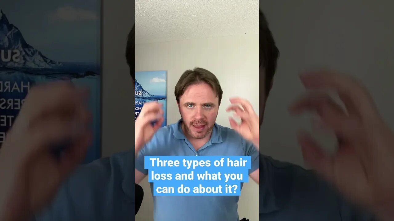 Understanding the three types of hair loss. #justinhealth #HairLoss #MalePatternBaldness