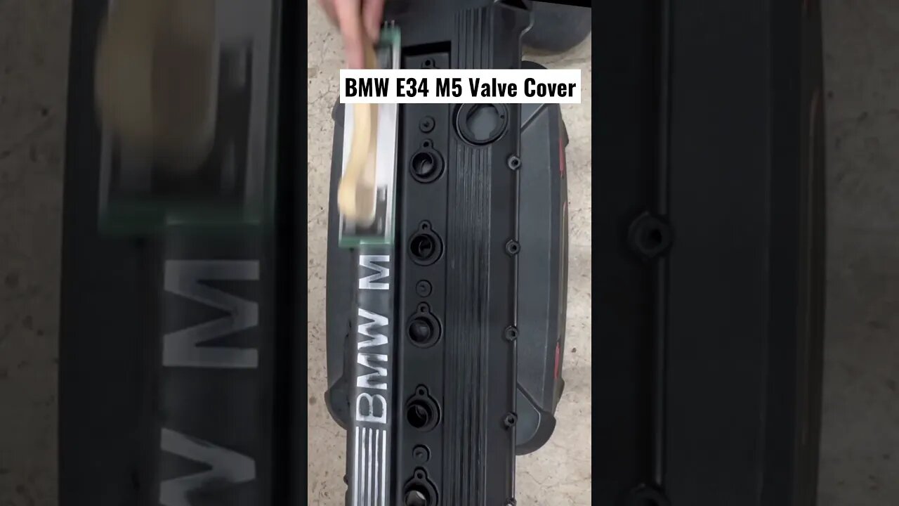 BMW E34 M5 Valve Cover #bmw #diy #bmwm5 #restoration #bmwe34 #automotive #cars #engine #mechanic