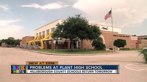 Students greeted back on first day of class to mold and broken air conditioning units