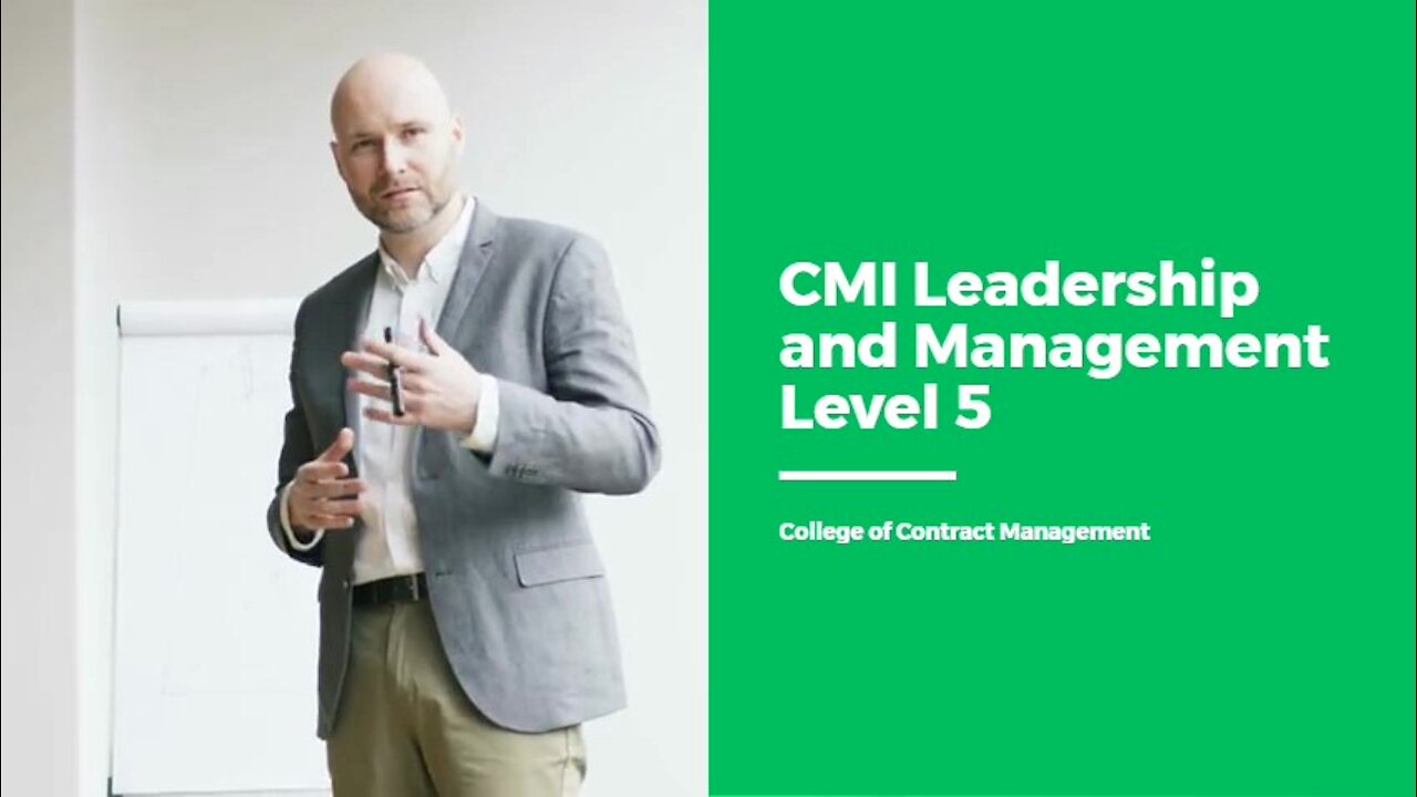 CMI Leadership and Management Level 5