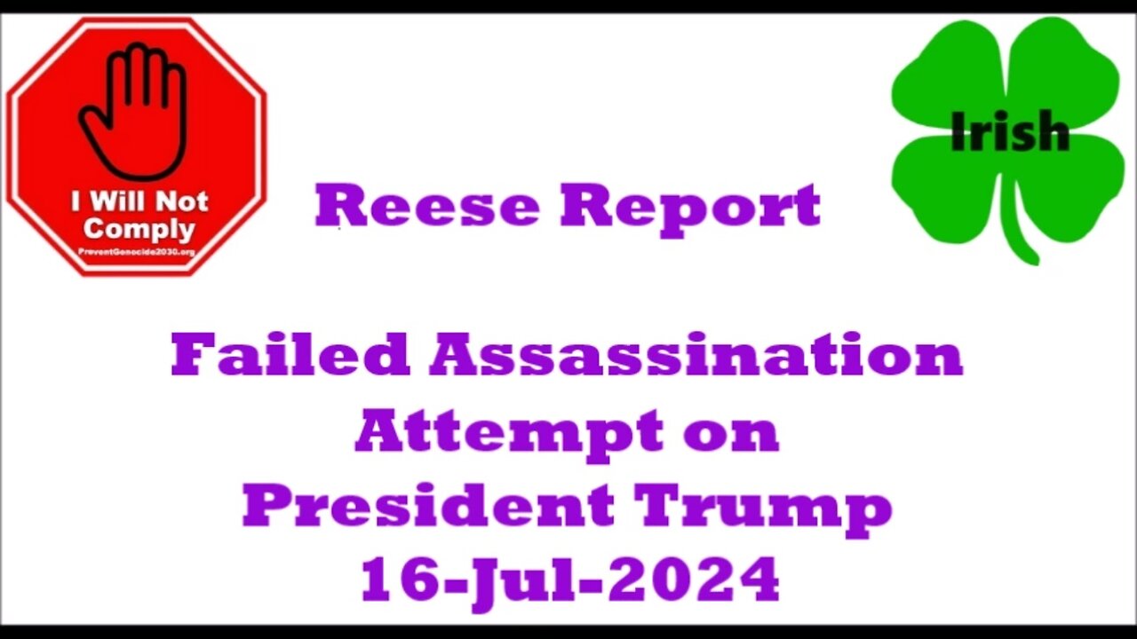 Failed Assassination Attempt on President Trump 16-Jul-2024