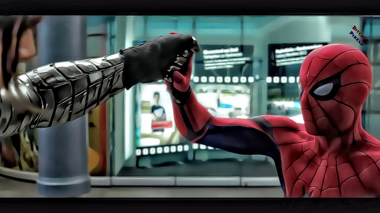 Spiderman tries to arrest Winter Soldier and Falcon [Animation]