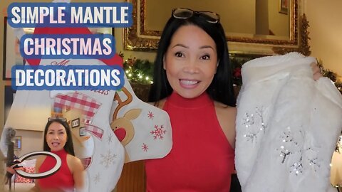 SIMPLE MANTLE CHRISTMAS DECORATIONS!