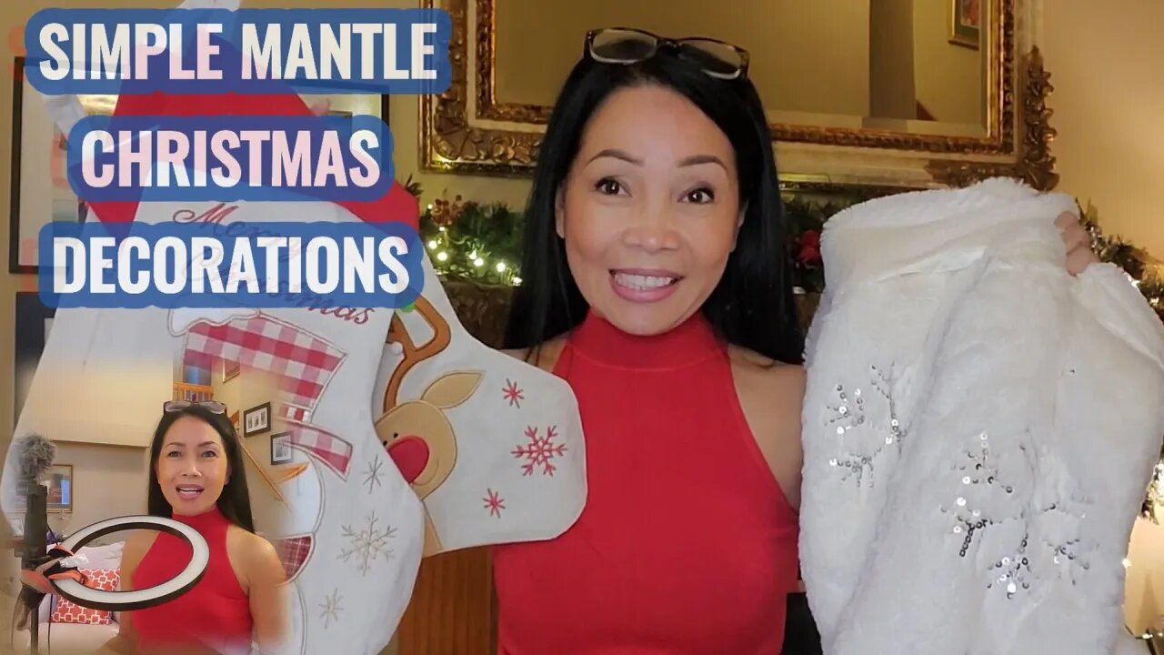 SIMPLE MANTLE CHRISTMAS DECORATIONS!