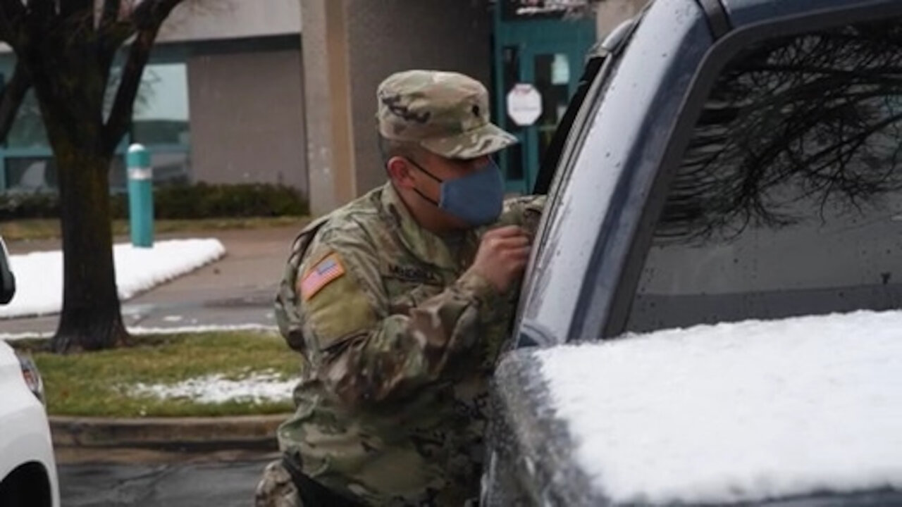 Utah National Guard Soldiers help vaccination efforts in Logan, Utah