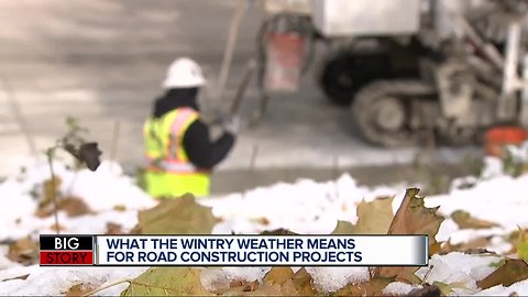 What wintry weather means for road construction projects