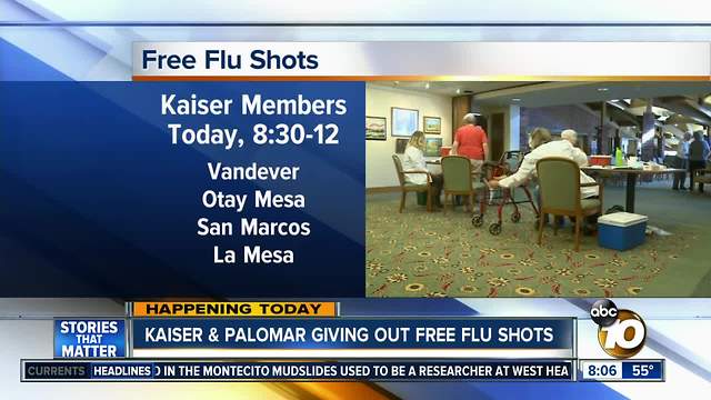 Kaiser Permanente offering free flu shots