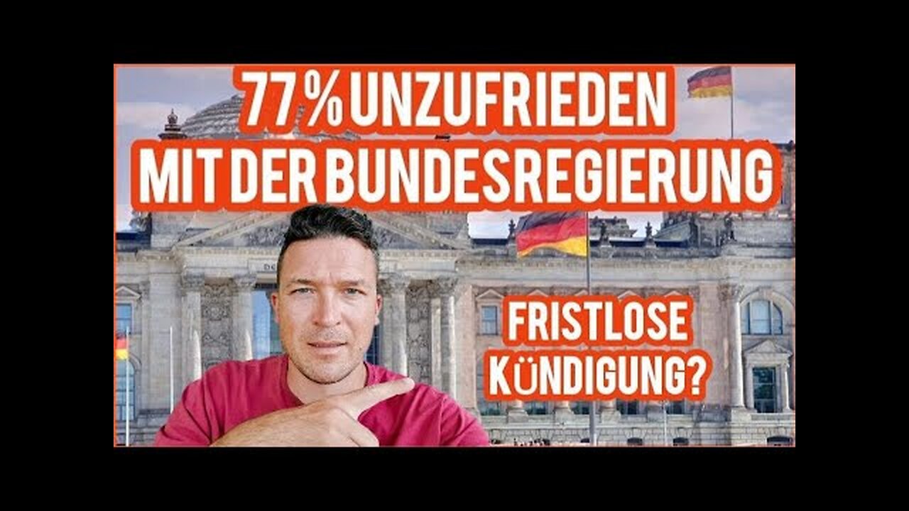 Umfrage: 77% unzufrieden mit der Bundesregierung | 100.000 Menschen fordern Rücktritt der Regierung