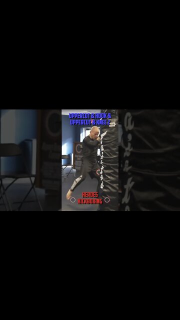 Heroes Training Center | Kickboxing "How To Double Up" Uppercut & Hook & Uppercut & Knee 2 #Shorts