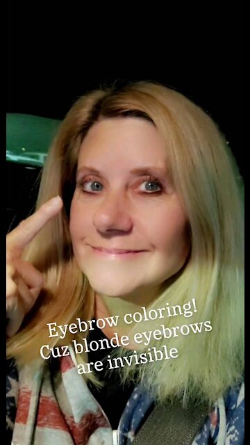 Blonde eyebrows are invisible - enhancement