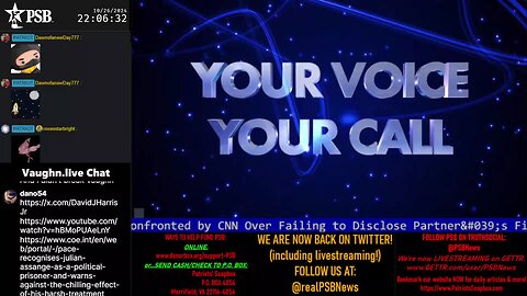 2024-10-26 22:00 EDT - Your Voice, Your Call: with Chris Moore