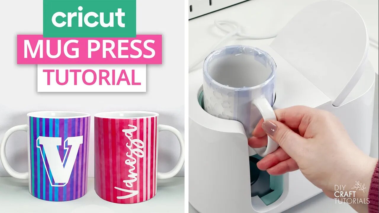 CRICUT MUG PRESS TUTORIAL - MONOGRAM MUG