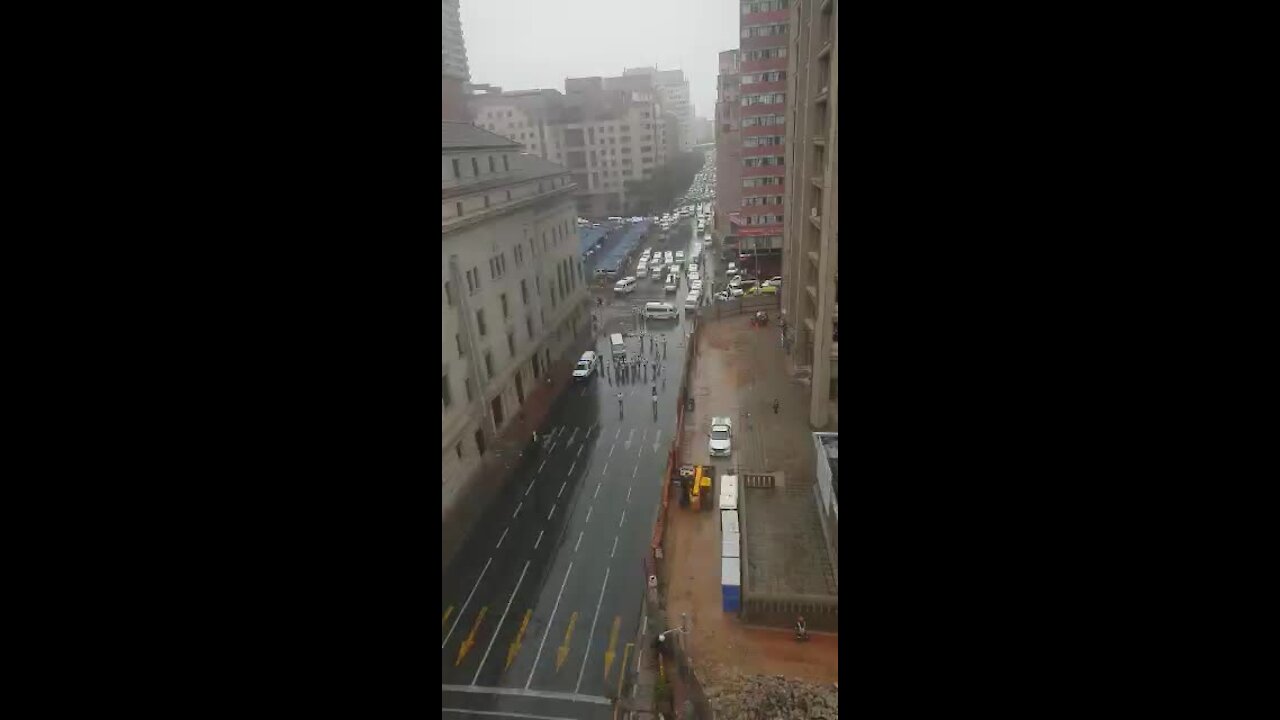 SOUTH AFRICA - Johannesburg - Taxi Protest (Z2y)