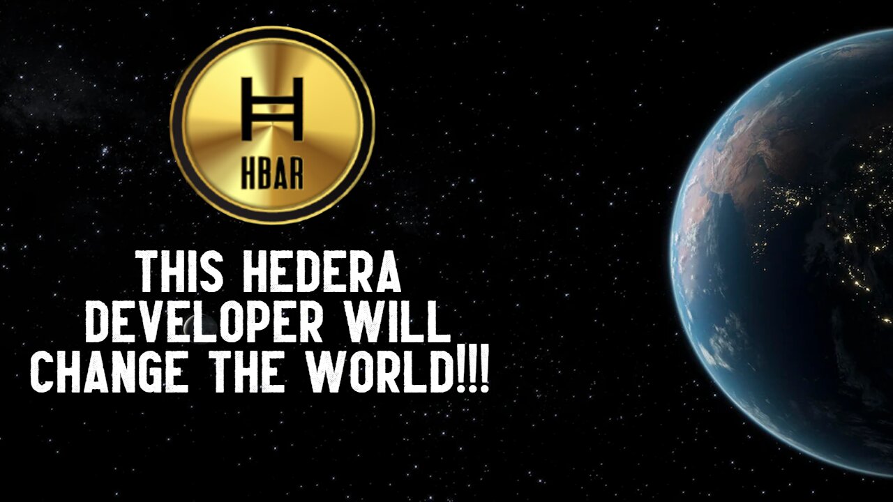 This Hedera Developer Will CHANGE THE WORLD!!!