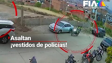 ¡La delincuencia no conoce límites! En Perú, se disfrazan de policías y roban a un comerciante