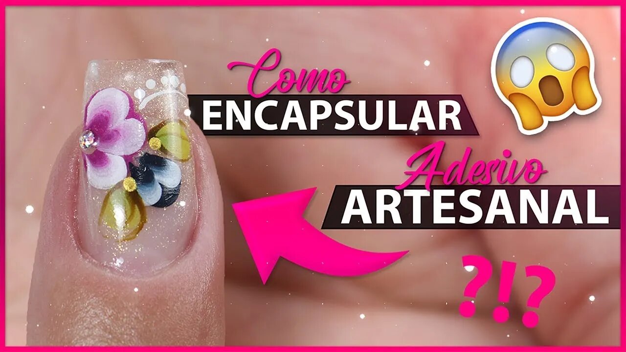 Como Fazer Unha Encapsulada Com Adesivo (Paola Chaves)#unhas #alongamento #encapsuladas