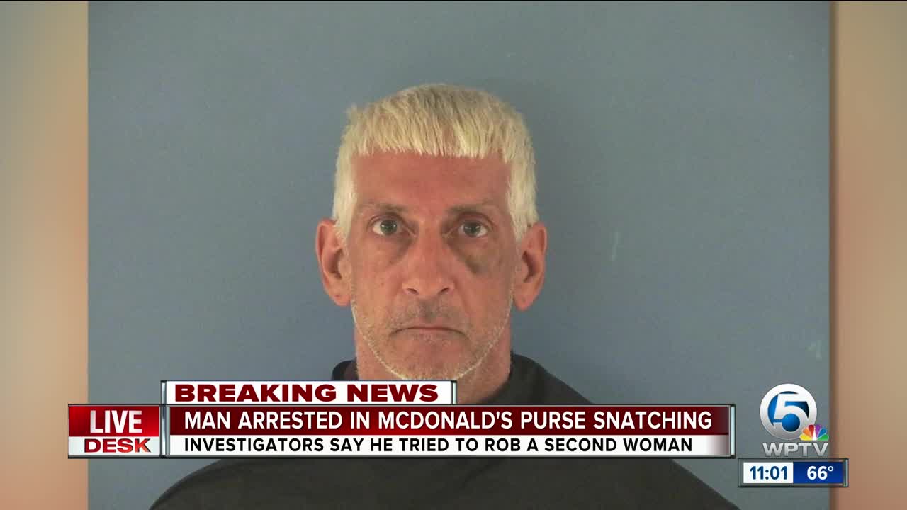 Suspect in custody after woman has purse snatched, hit by vehicle at McDonald's in Okeechobee