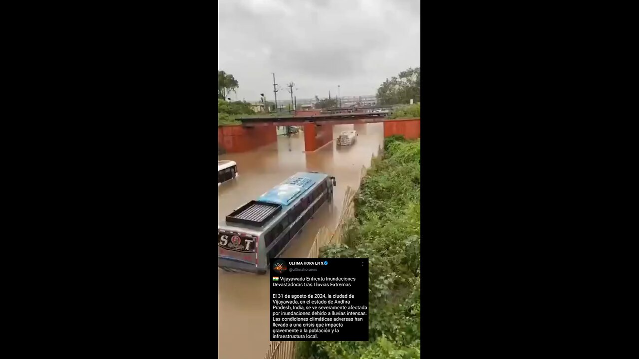 🇮🇳 Vijayawada Enfrenta Inundaciones Devastadoras tras Lluvias Extremas