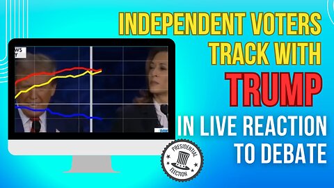 Independent voters track with Trump in live reaction to debate