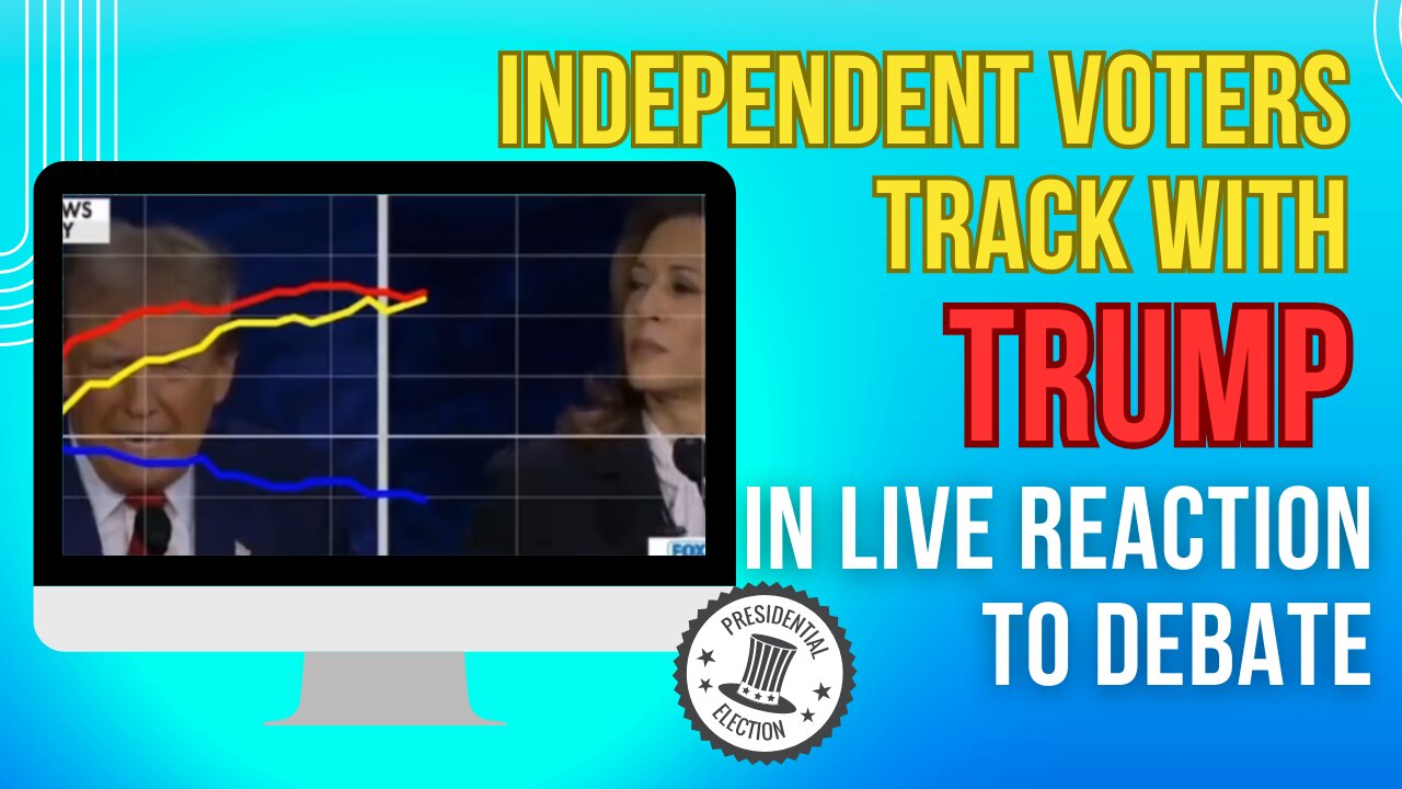 Independent voters track with Trump in live reaction to debate