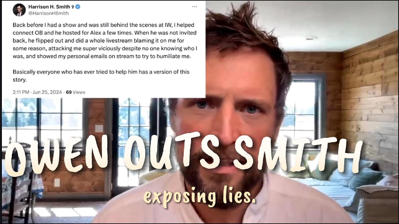 Owen Benjamin Calls Harrison Smith a Liar.