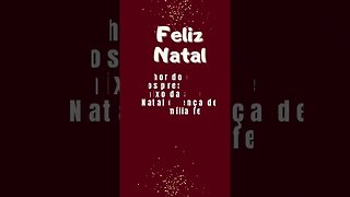MENSAGEM DE NATAL DO CANAL.#shorts