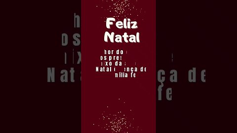 MENSAGEM DE NATAL DO CANAL.#shorts