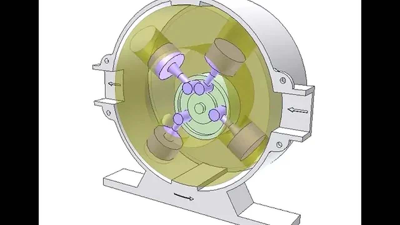 3193 Pump with rotating cylinder