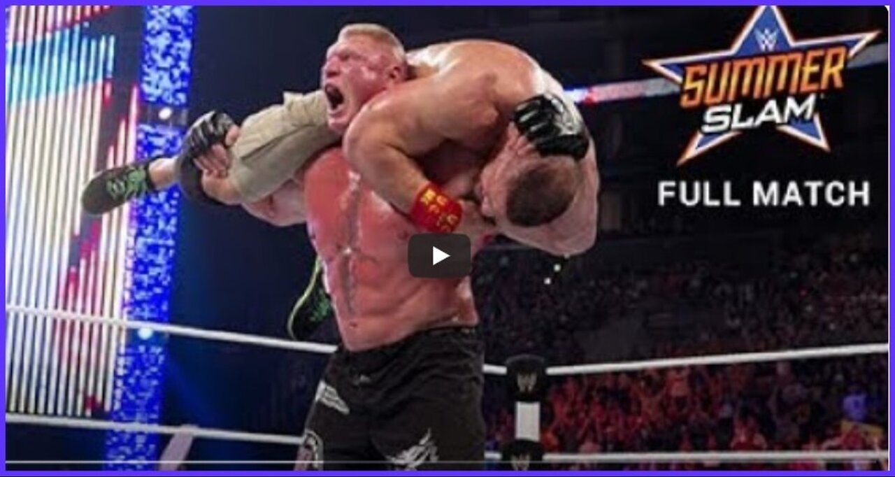 WWE Raw Brock Lesnar vs John Cena Summerslam