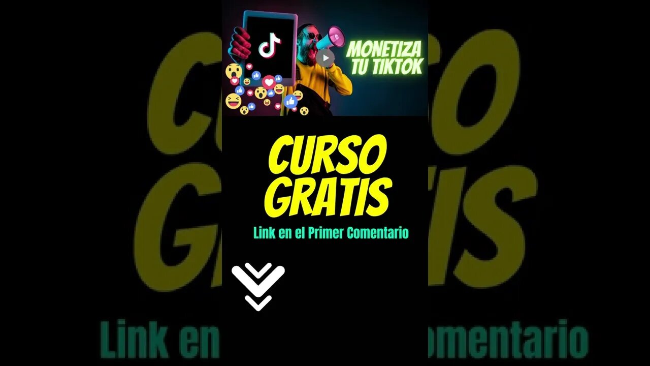 SHORTS Como Monetizar TikTok CURSO GRATIS